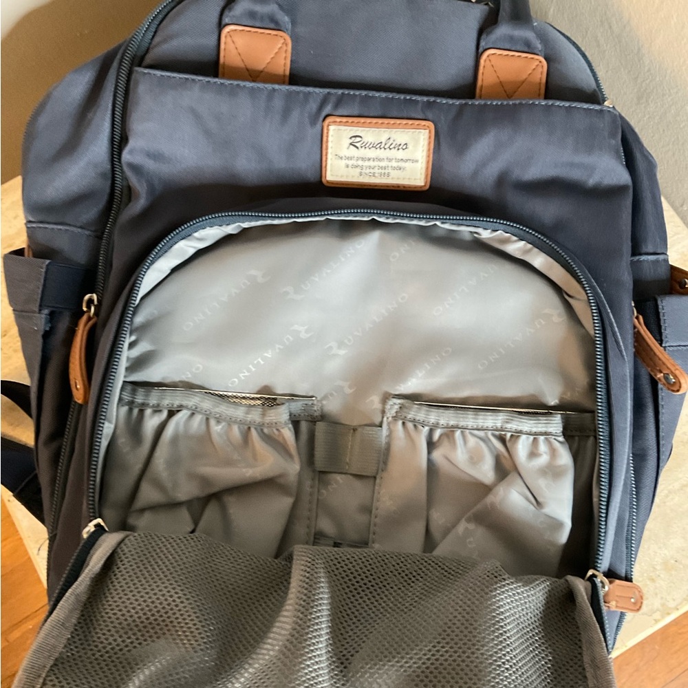 Ruvalino Classic Diaper Bag Backpack, Navy Blue, Unisex, EUC! - Picture 11 of 11
